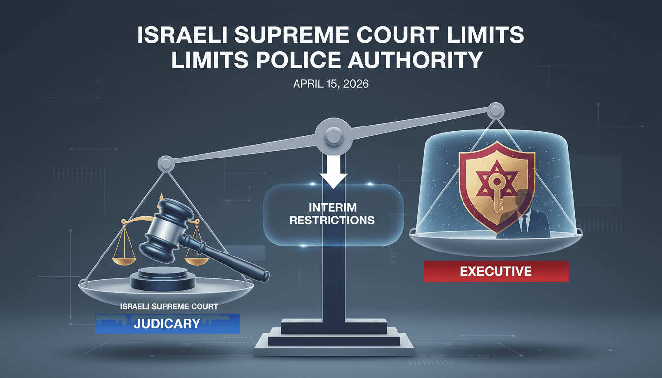 Israeli Supreme Court Limits National Security Minister's Police Authority