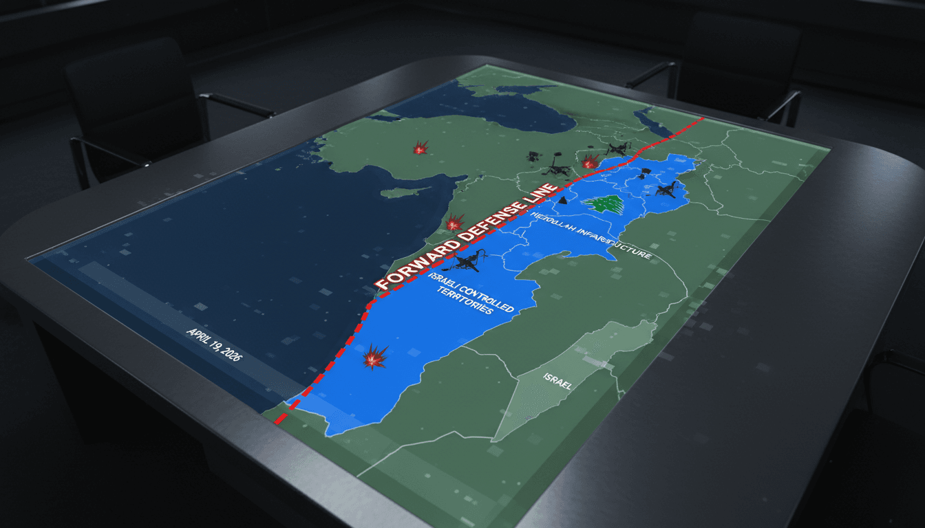 Israel Defense Forces Release Map of Controlled Territories in Southern Lebanon