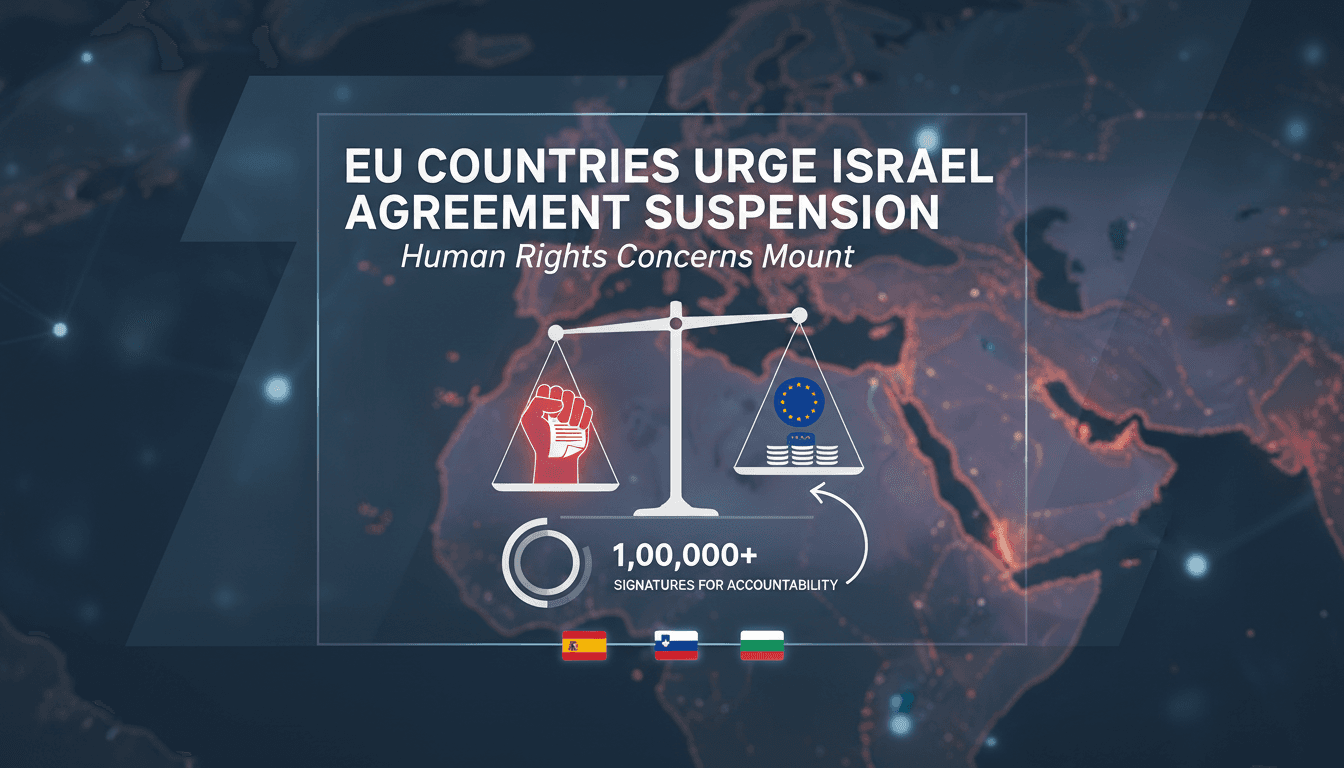 EU countries call for suspension of Israel Association Agreement over human rights concerns