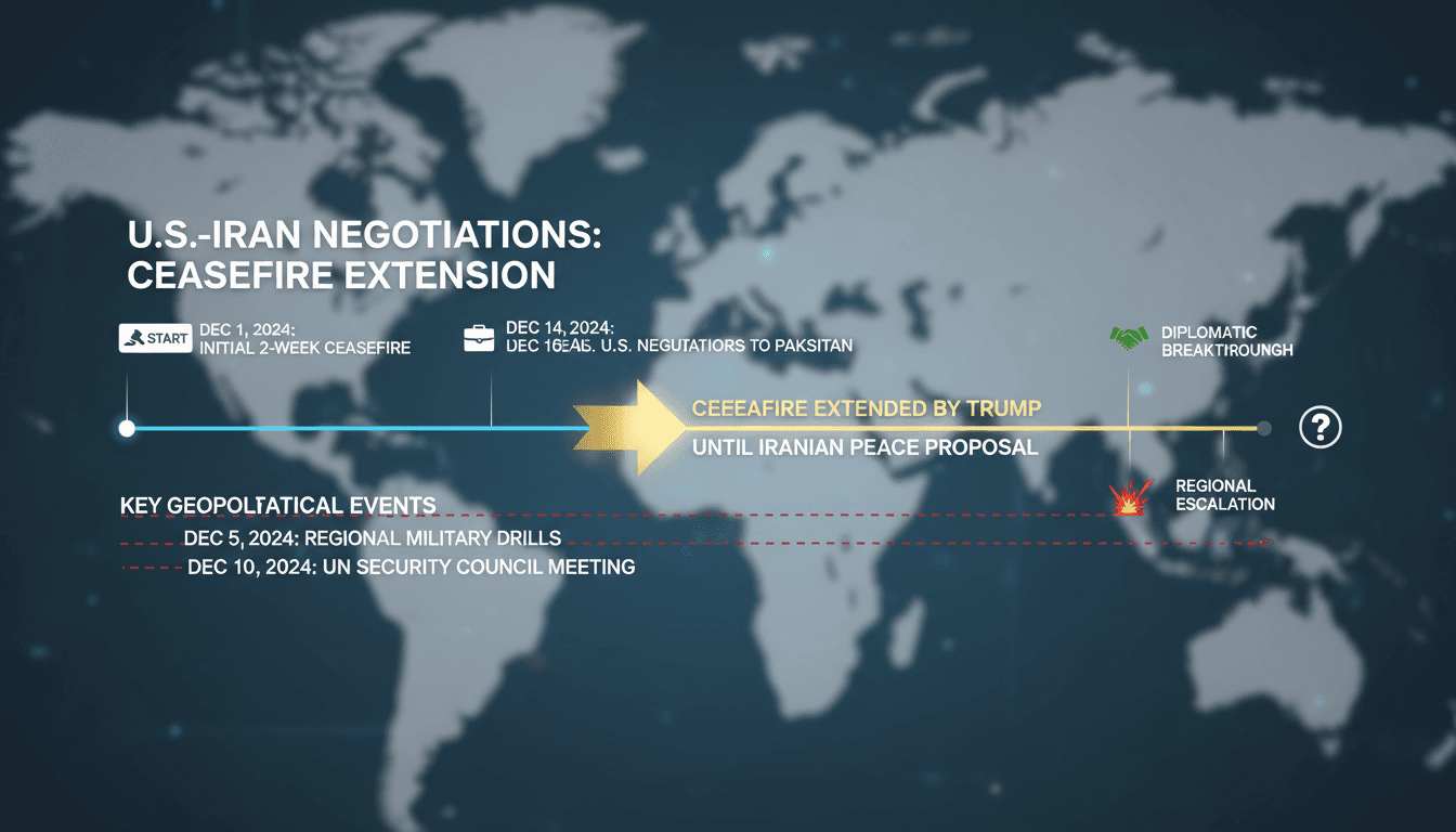 Trump Extends Ceasefire with Iran Amid Ongoing Negotiations