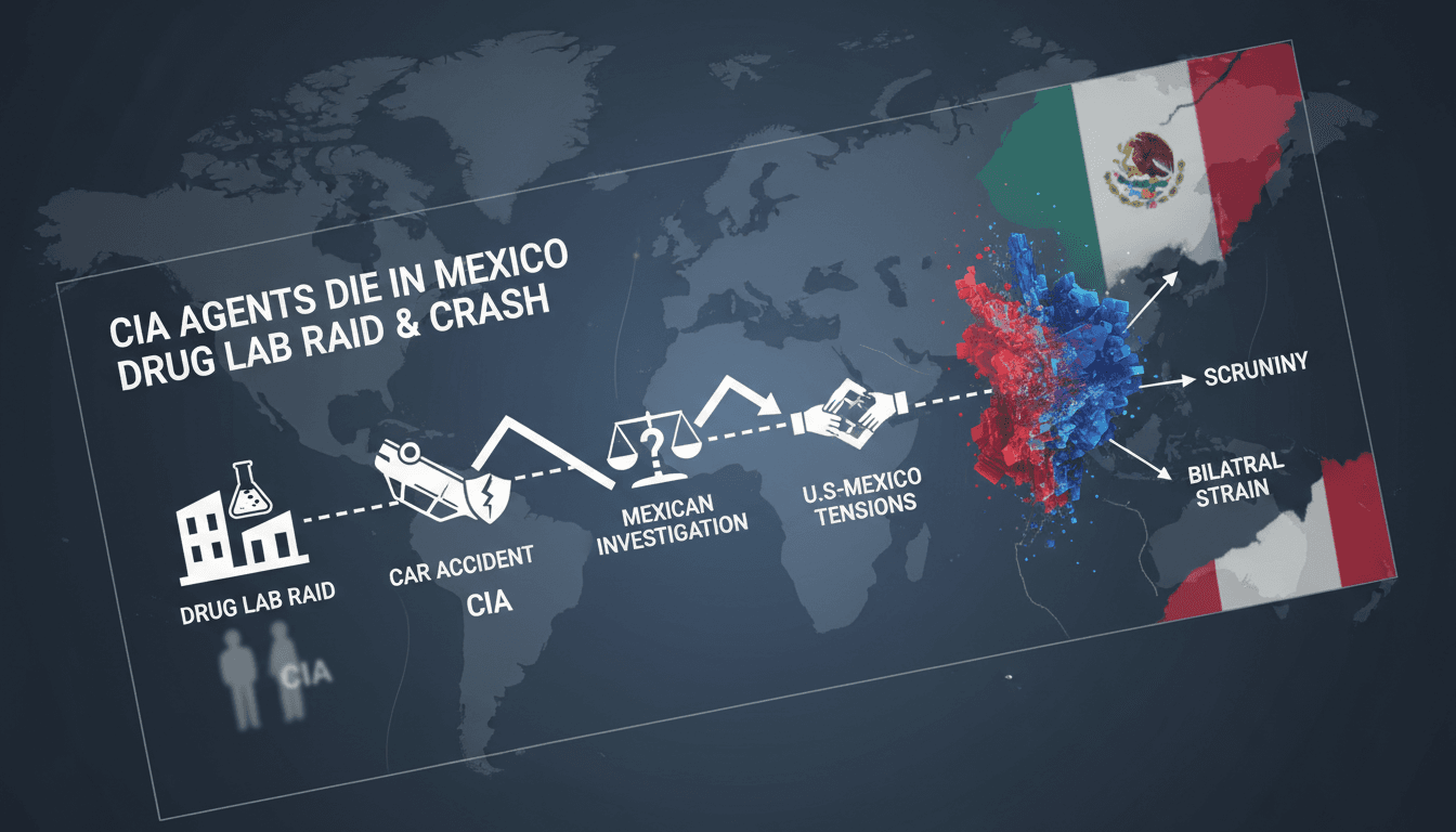 CIA agents die in car accident during drug lab raid in Mexico