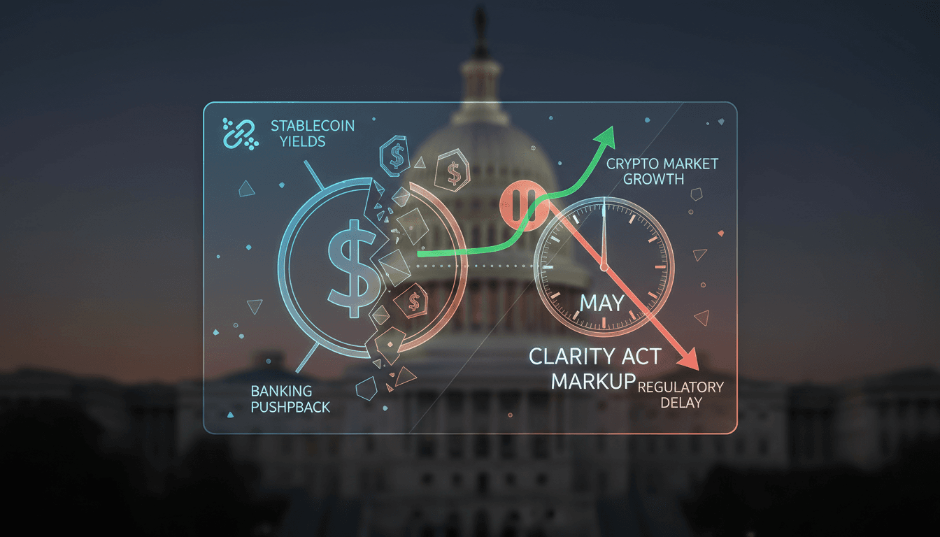 U.S. Senate's CLARITY Act markup faces potential delay over stablecoin yield disputes