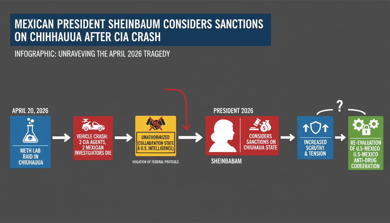 Mexican President Sheinbaum Considers Sanctions on Chihuahua State After CIA Agents Die in Crash