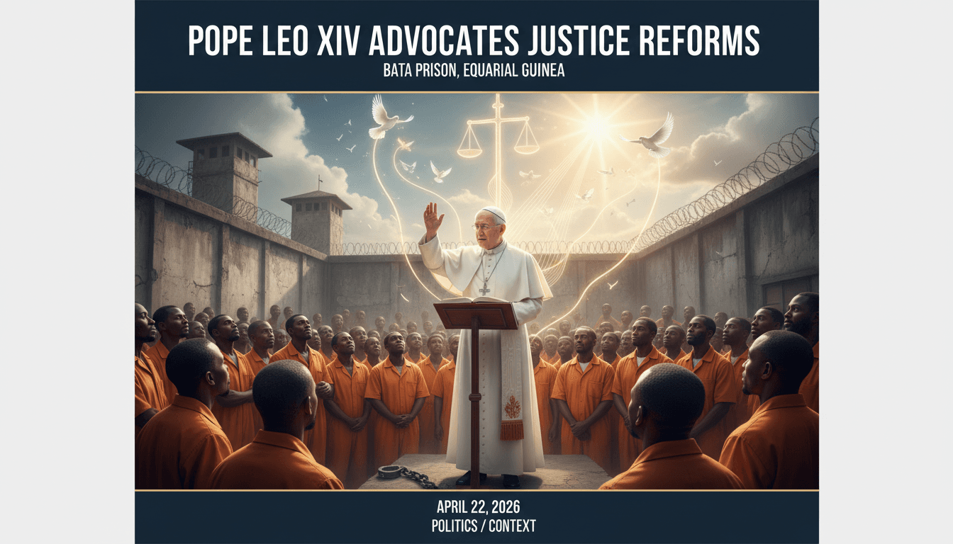 Pope Leo XIV Advocates for Justice Reforms During Visit to Equatorial Guinea's Bata Prison