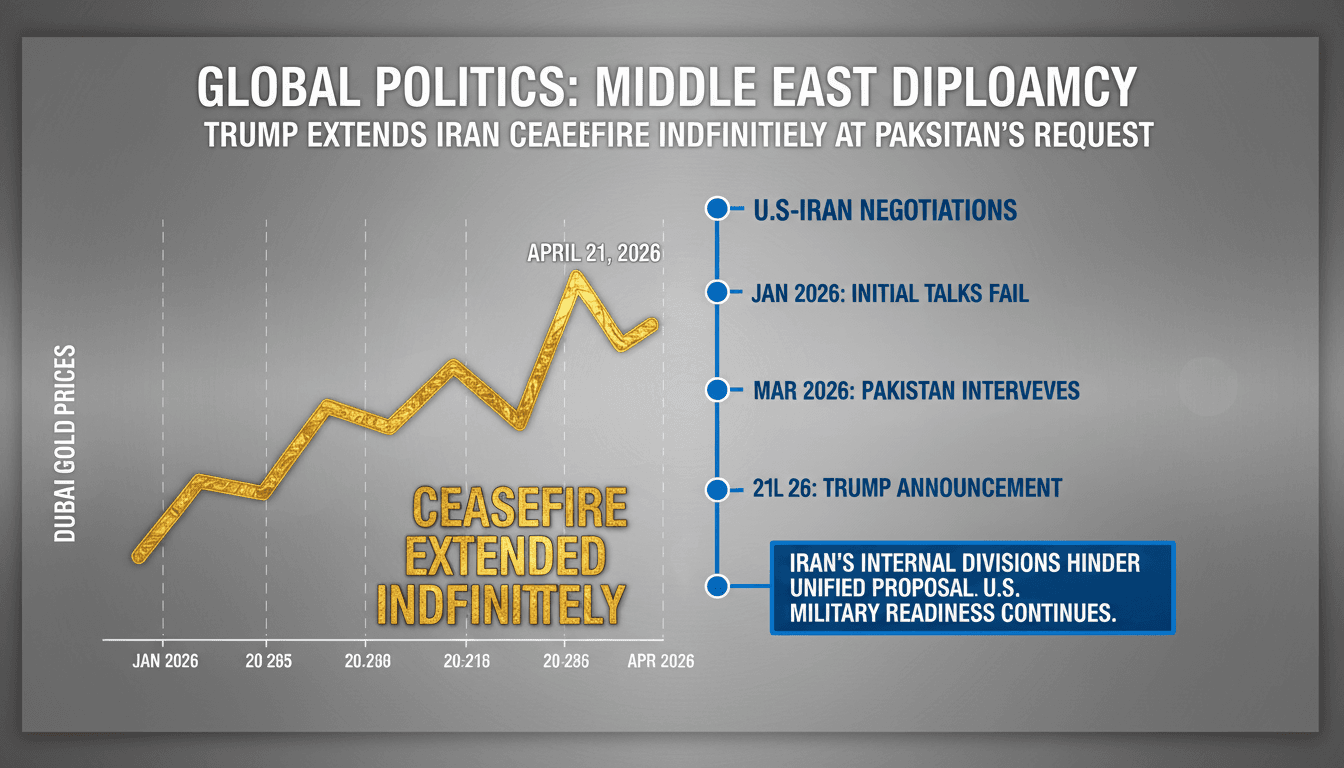 Trump Extends Iran Ceasefire Indefinitely at Pakistan's Request