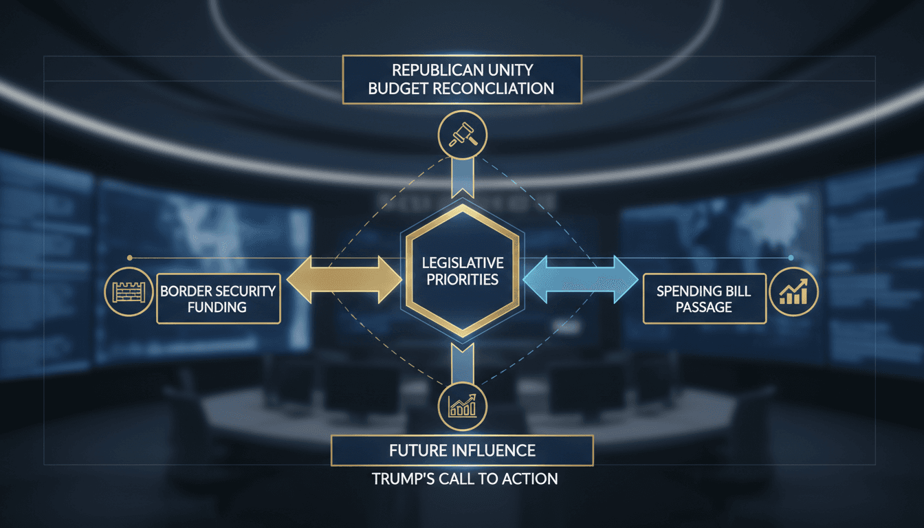 Trump Calls for Republican Unity on Budget Reconciliation Strategy