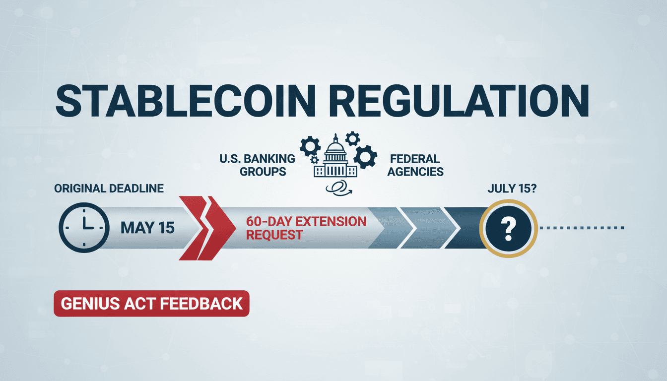 U.S. banking groups request 60-day extension for stablecoin regulation feedback
