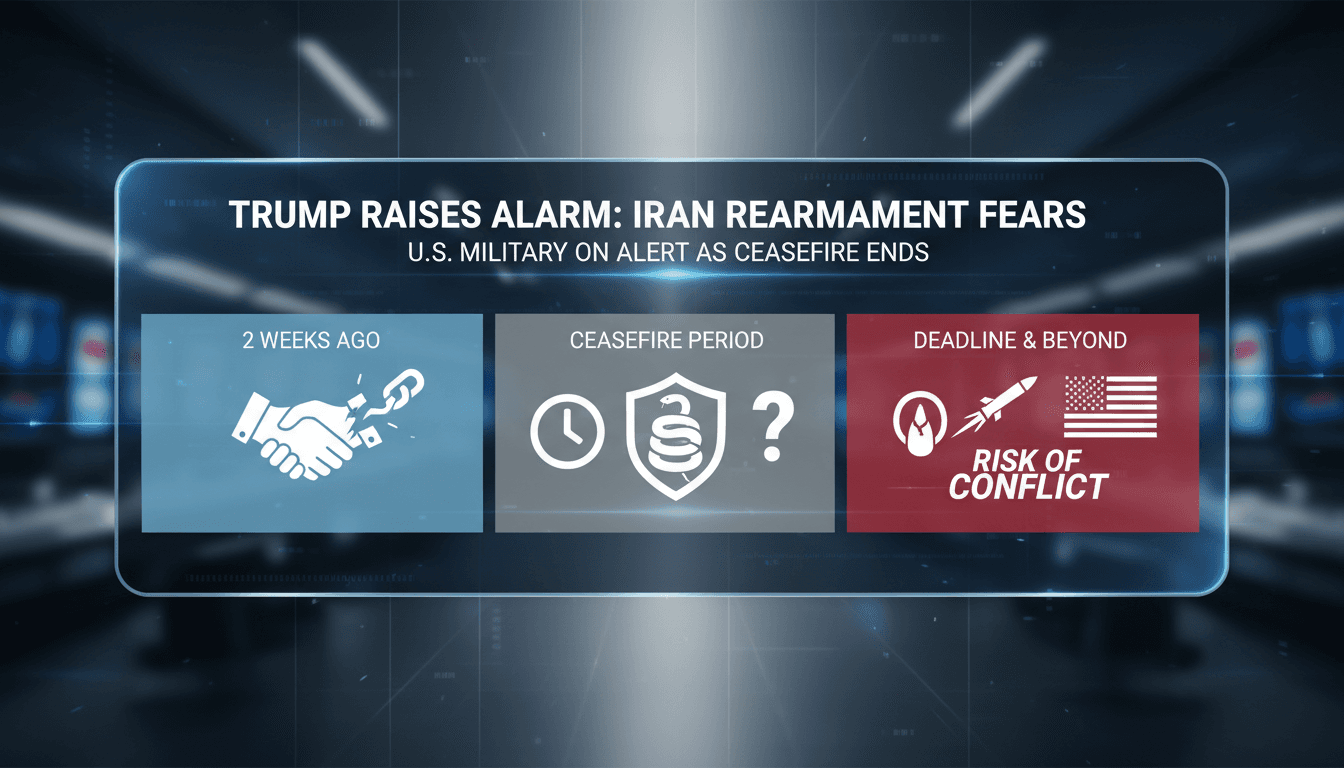 Trump Raises Alarm Over Potential Iranian Rearmament as Ceasefire Deadline Approaches