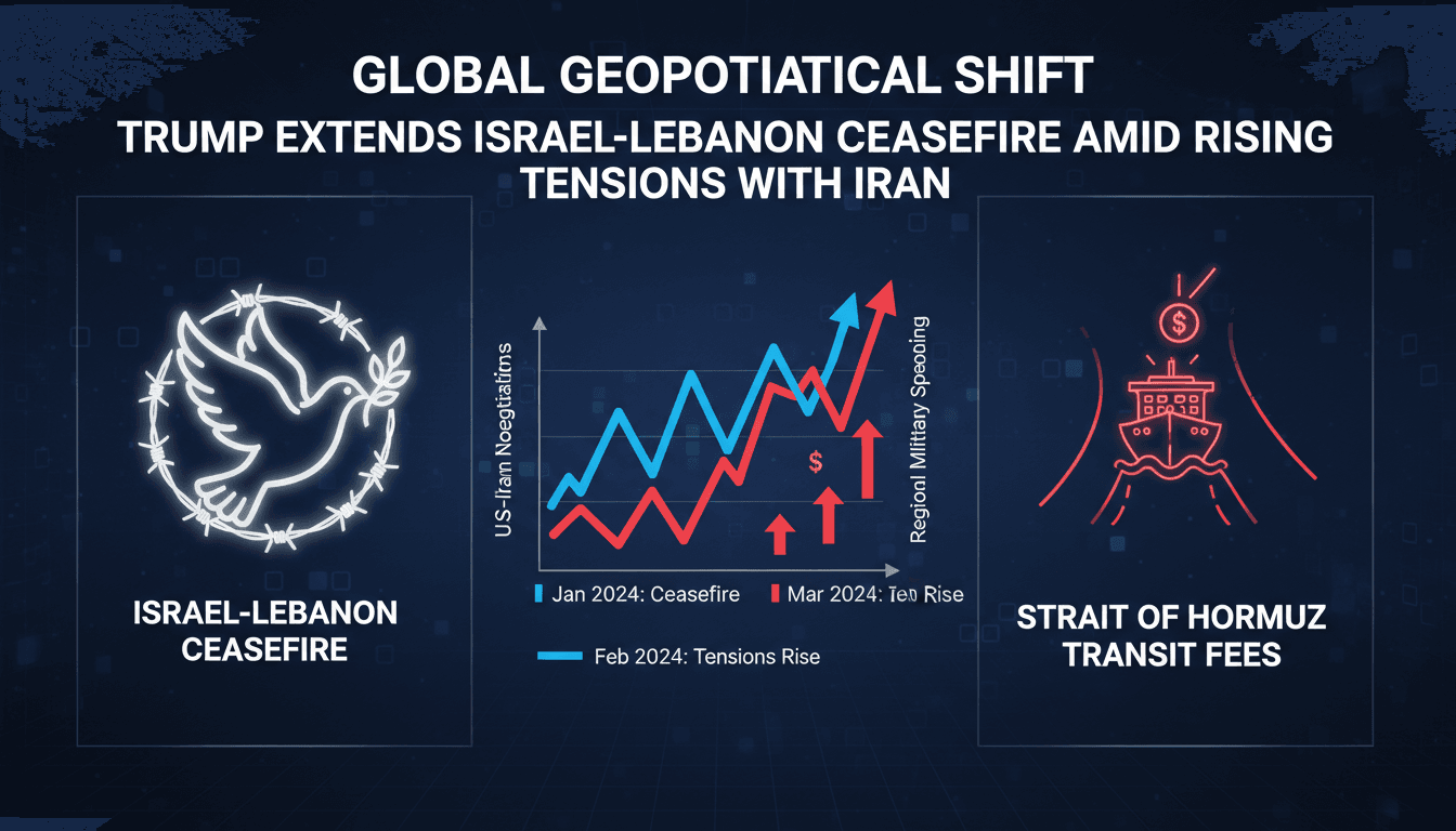 Trump extends Israel-Lebanon ceasefire amid rising tensions with Iran