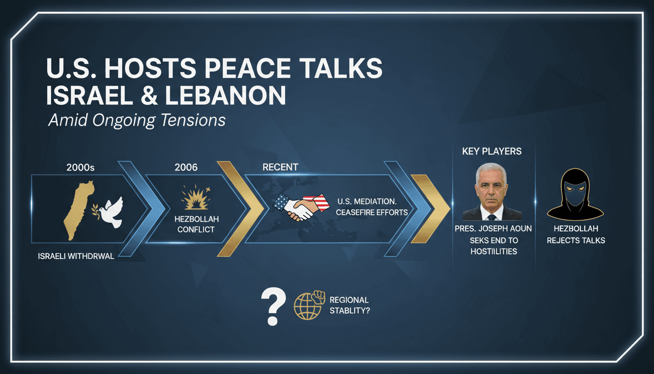 U.S. Hosts Peace Talks Between Israel and Lebanon Amid Ongoing Tensions