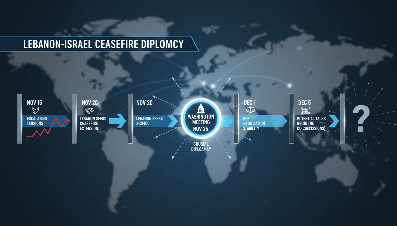 Lebanon seeks to extend ceasefire with Israel as negotiations loom