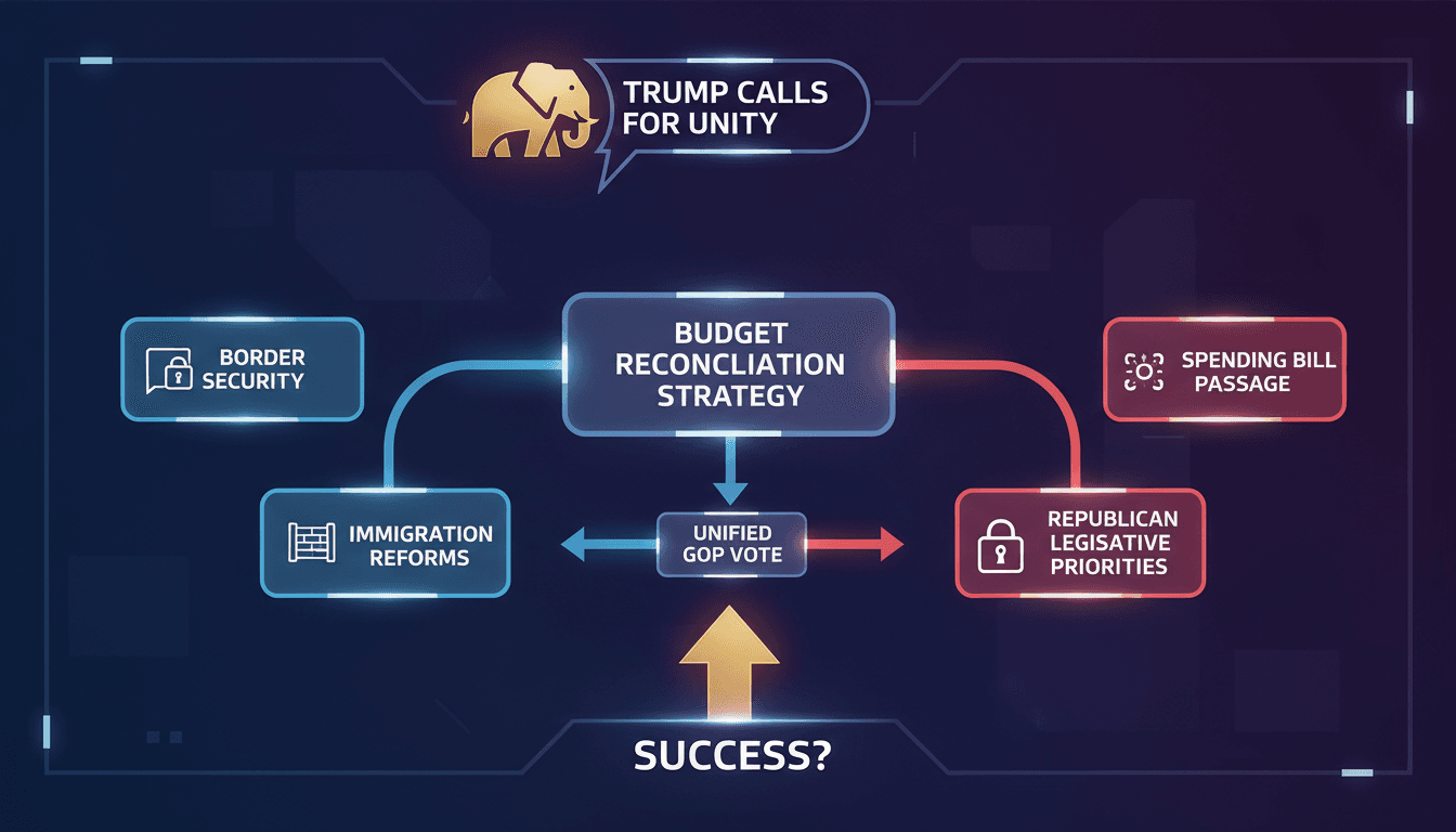 Trump Calls for Republican Unity on Budget Reconciliation Strategy