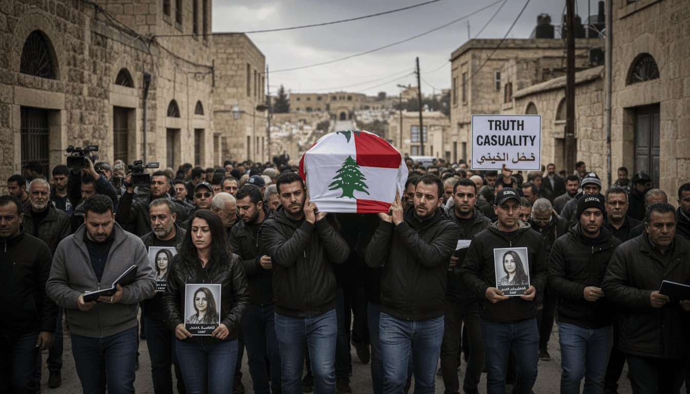 Funeral Held for Lebanese Journalist Killed in Israeli Airstrike