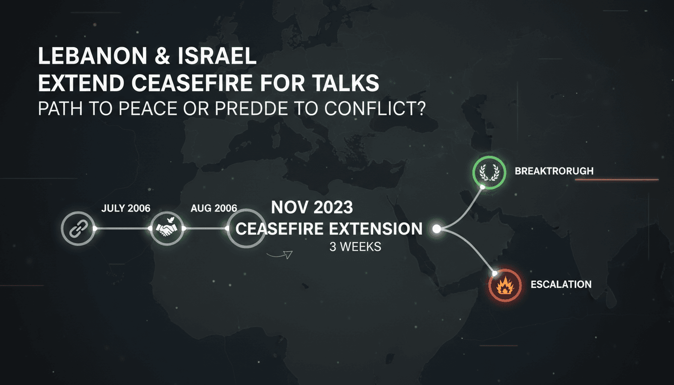 Lebanon and Israel Extend Ceasefire for Three Weeks to Resume Talks