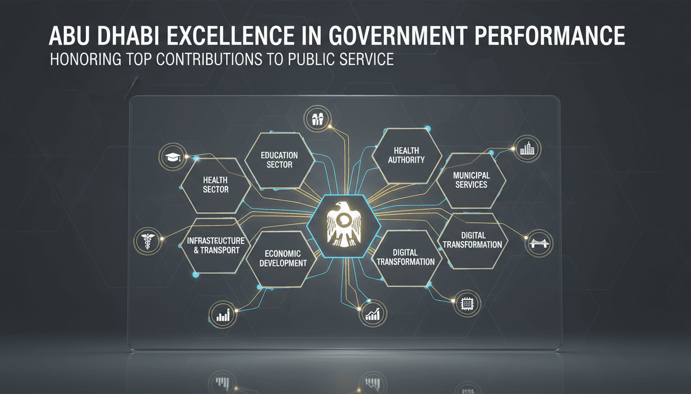 Sheikh Khaled bin Mohamed honors winners of Abu Dhabi Award for Excellence in Government Performance