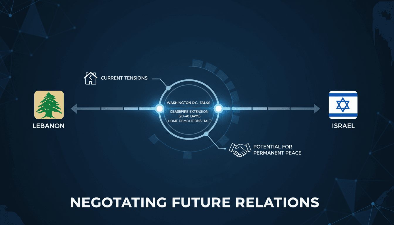 Lebanon seeks ceasefire extension and halt to home demolitions in talks with Israel