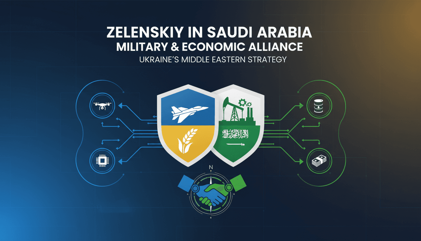 Zelenskiy visits Saudi Arabia to strengthen military and economic ties