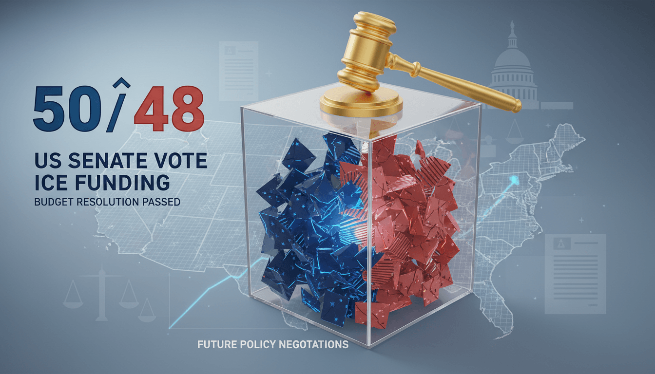 US Senate passes budget resolution for ICE funding amid contentious vote