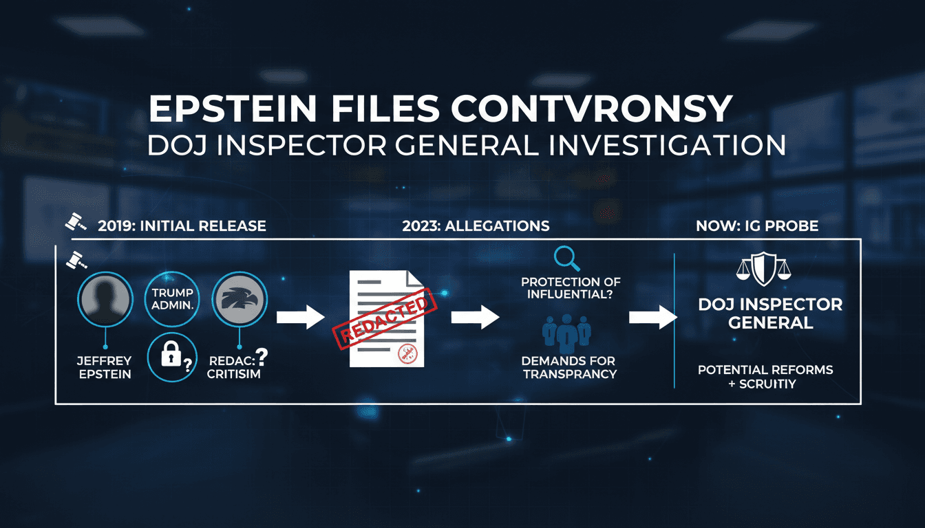 DOJ Inspector General Launches Investigation into Epstein Files Release