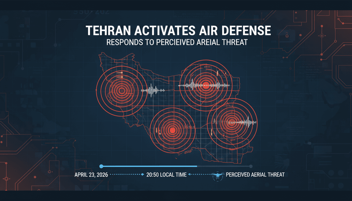 Tehran activates air defense systems in response to perceived aerial threat