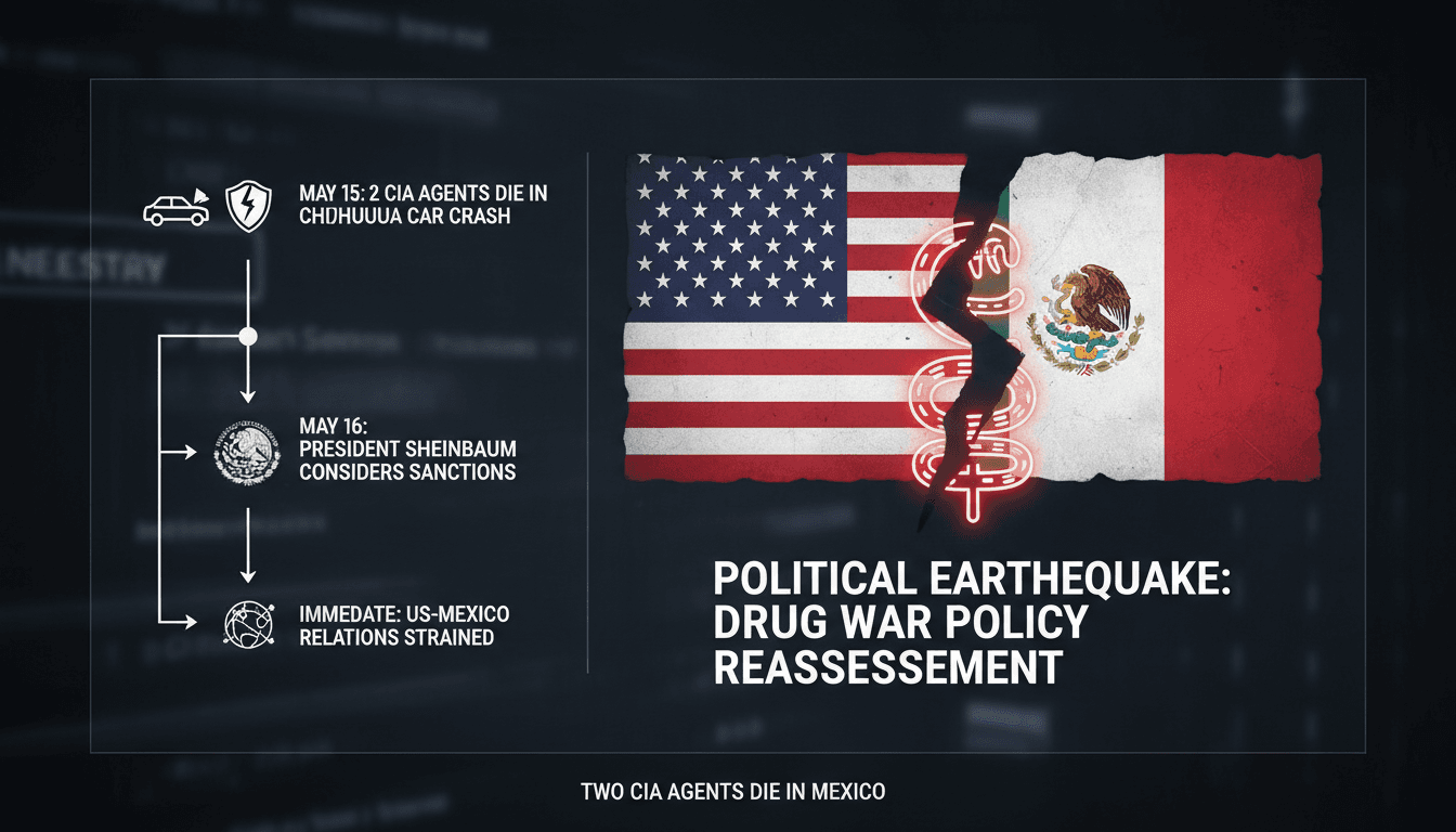 Two CIA agents die in Mexico during drug enforcement operation prompting political fallout