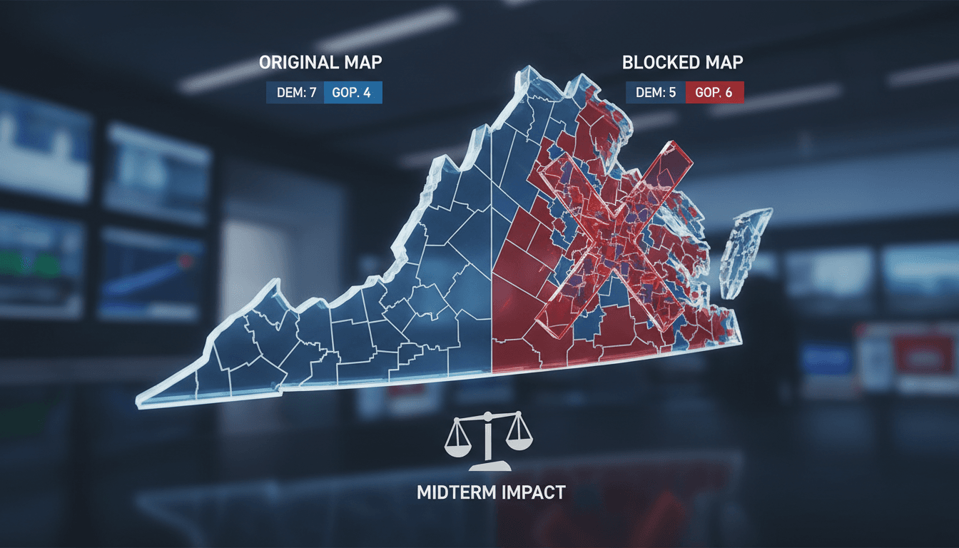 Virginia court blocks voter-approved redistricting map impacting midterm elections