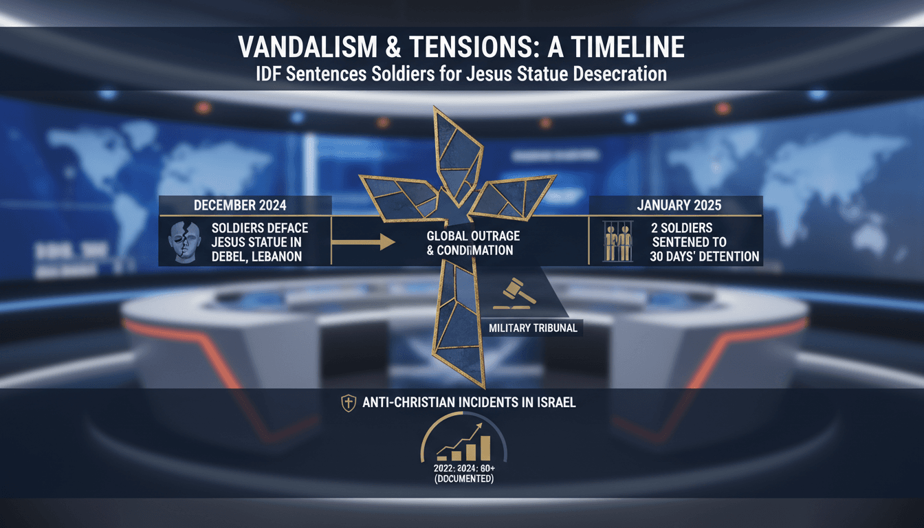 IDF Sentences Two Soldiers for Vandalizing Jesus Statue in Lebanon