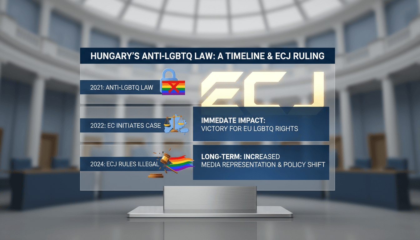European Court of Justice Rules Hungary's Anti-LGBTQ Law Illegal