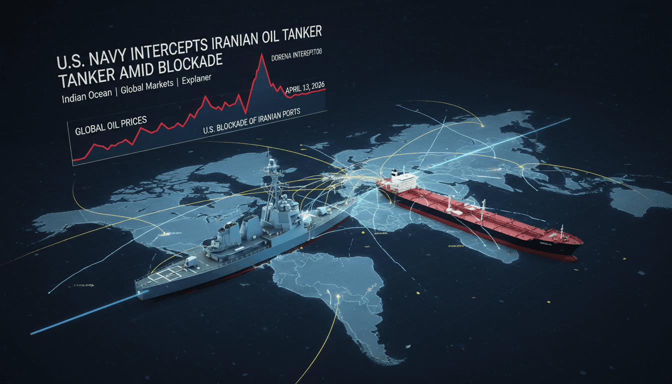 U.S. Navy Intercepts Iranian Oil Tanker Dorena Amid Blockade Enforcement