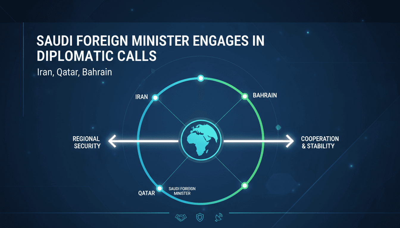 Saudi Foreign Minister Engages in Diplomatic Calls with Iran, Qatar, and Bahrain