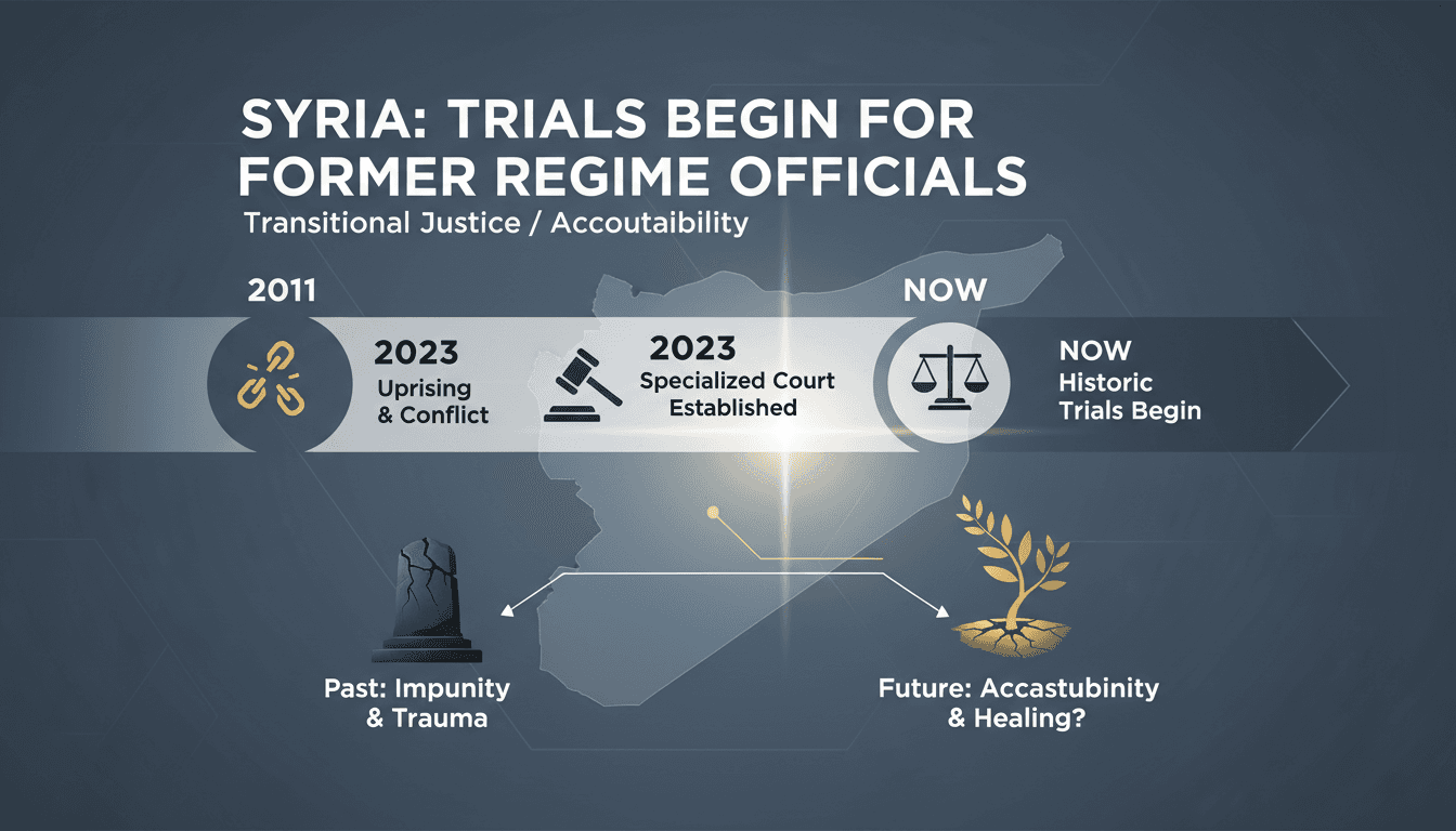 Syria initiates trials against former regime officials for human rights violations