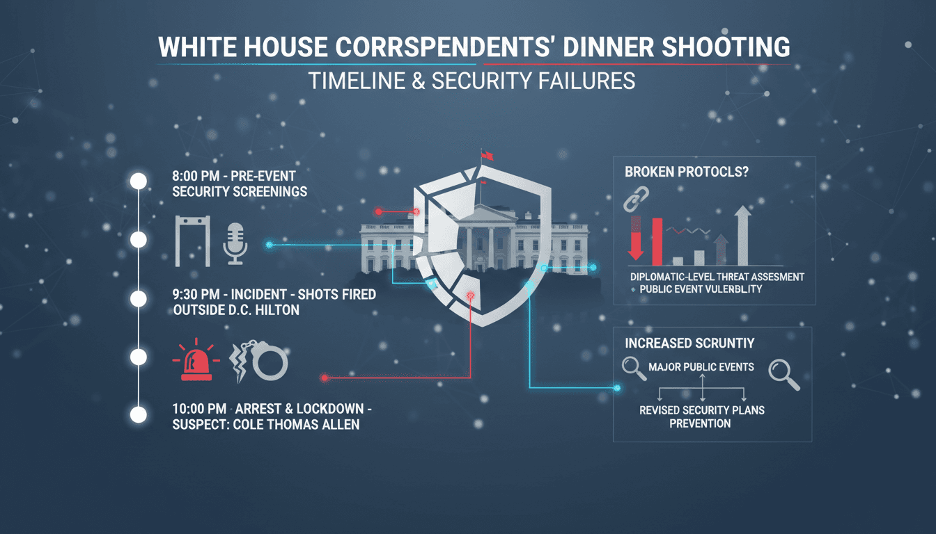 Shooting Incident at White House Correspondents' Dinner Leads to Arrest