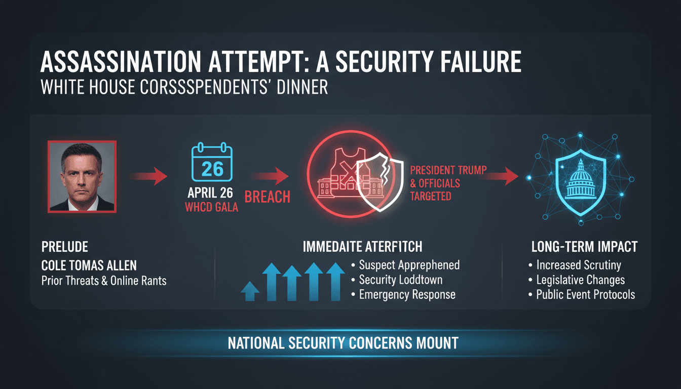 Attempted assassination at White House correspondents' dinner raises security concerns