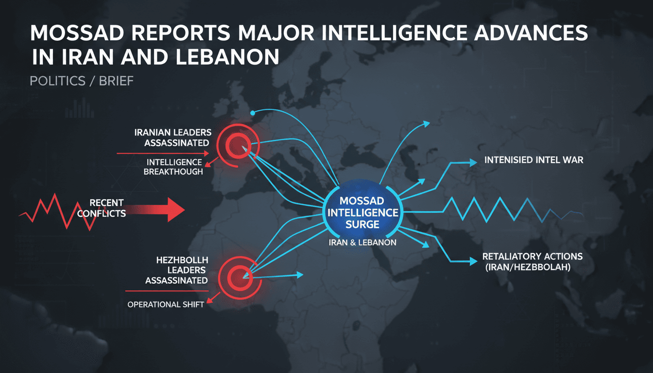 Mossad Reports Major Intelligence Advances in Iran and Lebanon
