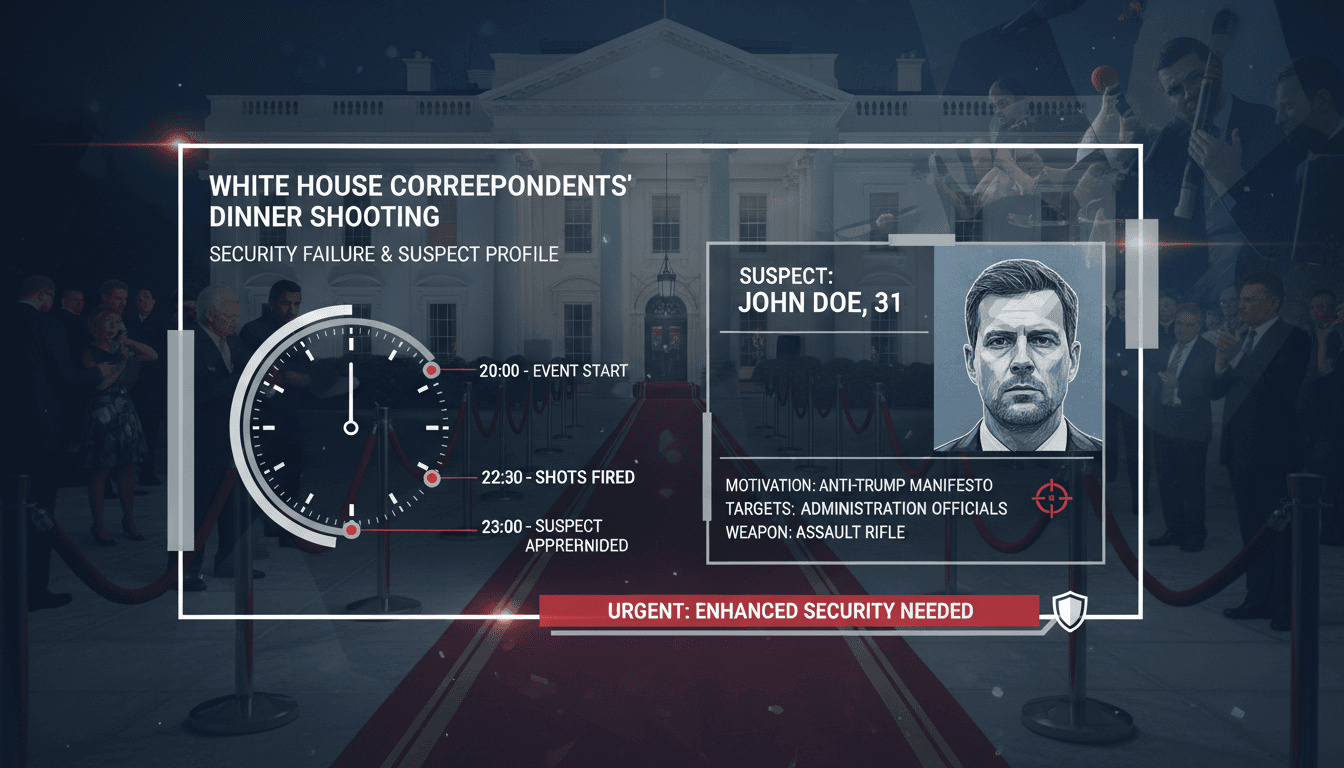 Shooting at White House Correspondents' Dinner raises security concerns