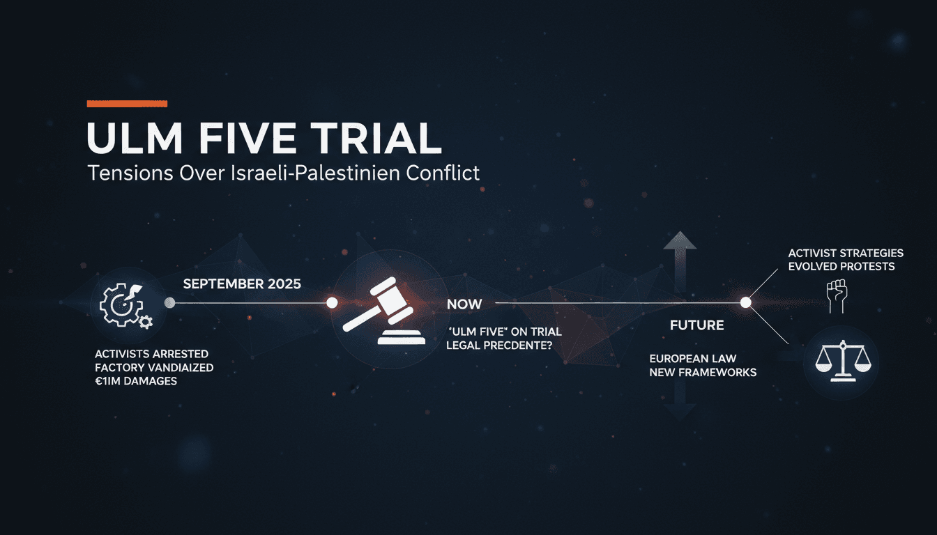 Trial of Ulm Five Activists Highlights Tensions Over Israeli-Palestinian Conflict