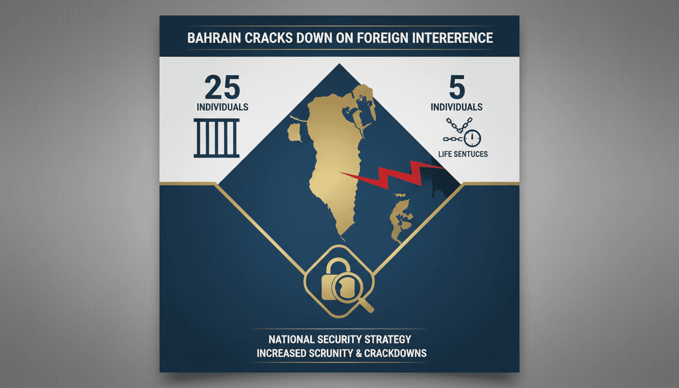 Bahrain sentences 30 individuals for supporting Iranian aggression and espionage