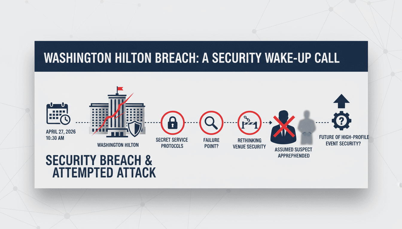Security breach at Washington Hilton during attempted attack on Trump