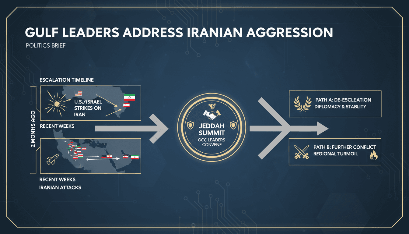 Gulf Cooperation Council leaders meet in Jeddah to address Iranian aggression