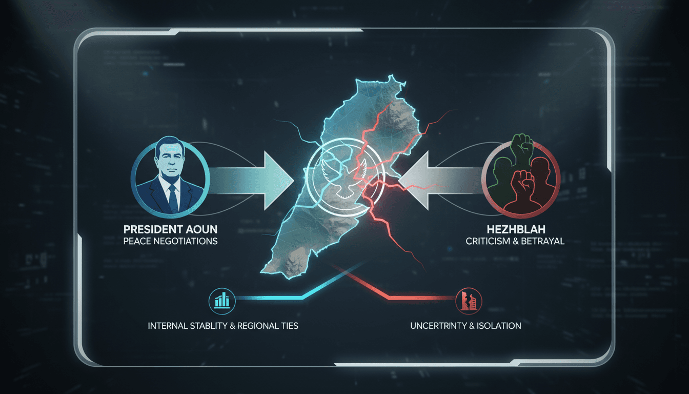 Lebanese President Aoun Defends Peace Negotiations with Israel Amid Hezbollah Criticism