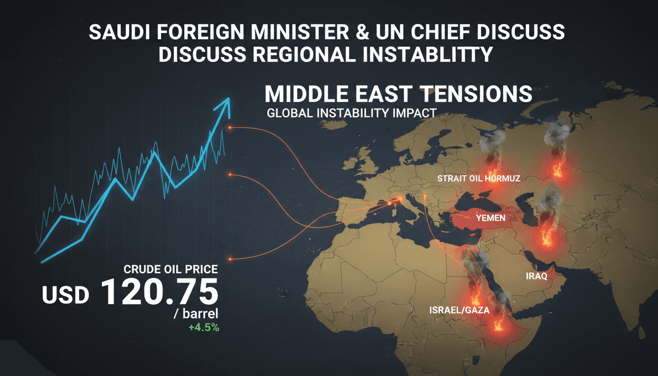 Saudi Foreign Minister and UN Chief Discuss Regional Instability Amid Tensions