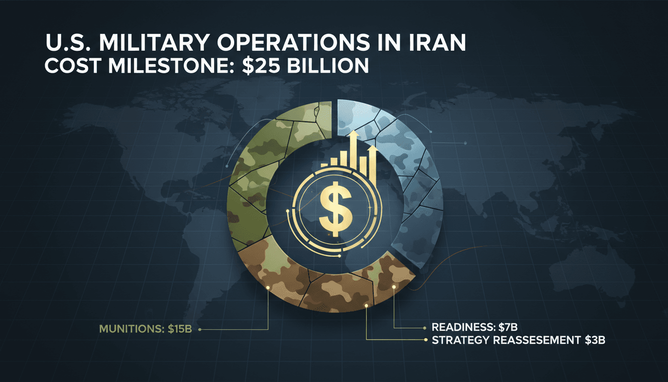 U.S. military operations in Iran reach $25 billion cost milestone