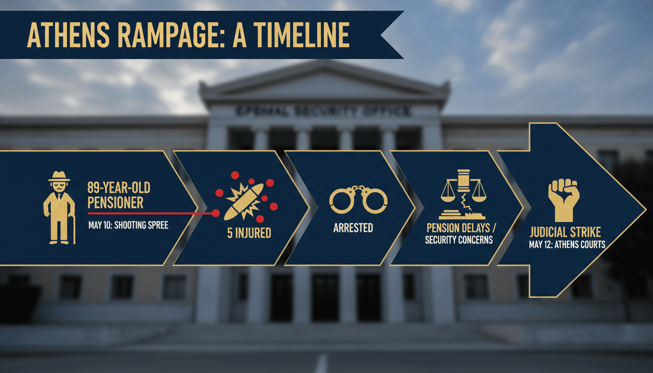 89-Year-Old Greek Pensioner Arrested After Shooting Rampage in Athens Injuring Five