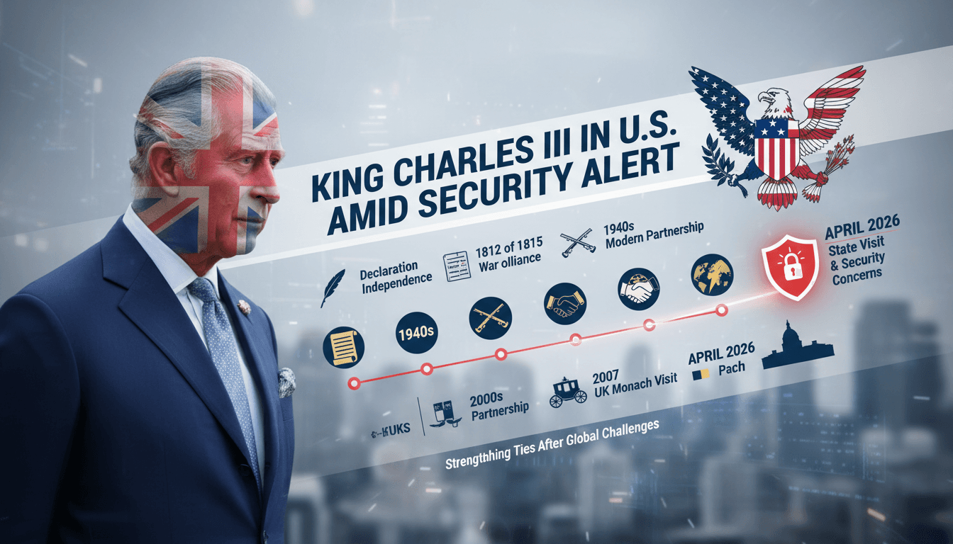 King Charles III visits the U.S. to commemorate American independence amid security concerns
