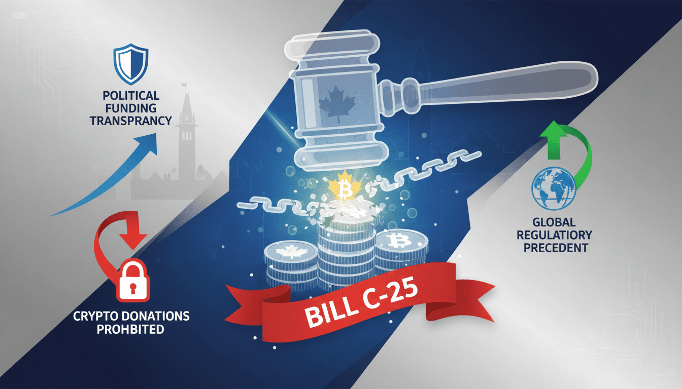 Canada advances bill to ban cryptocurrency donations in federal elections