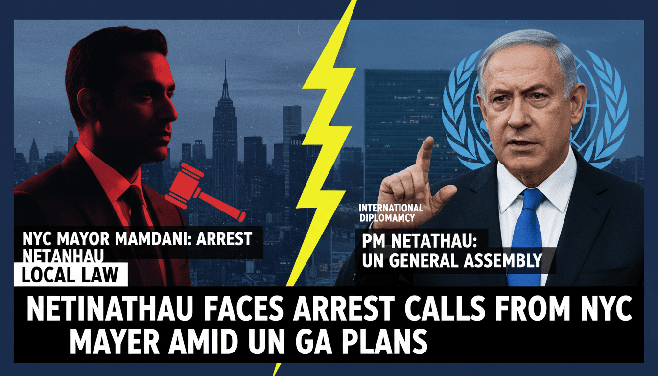 Netanyahu faces calls for arrest from NYC Mayor amid UN General Assembly plans
