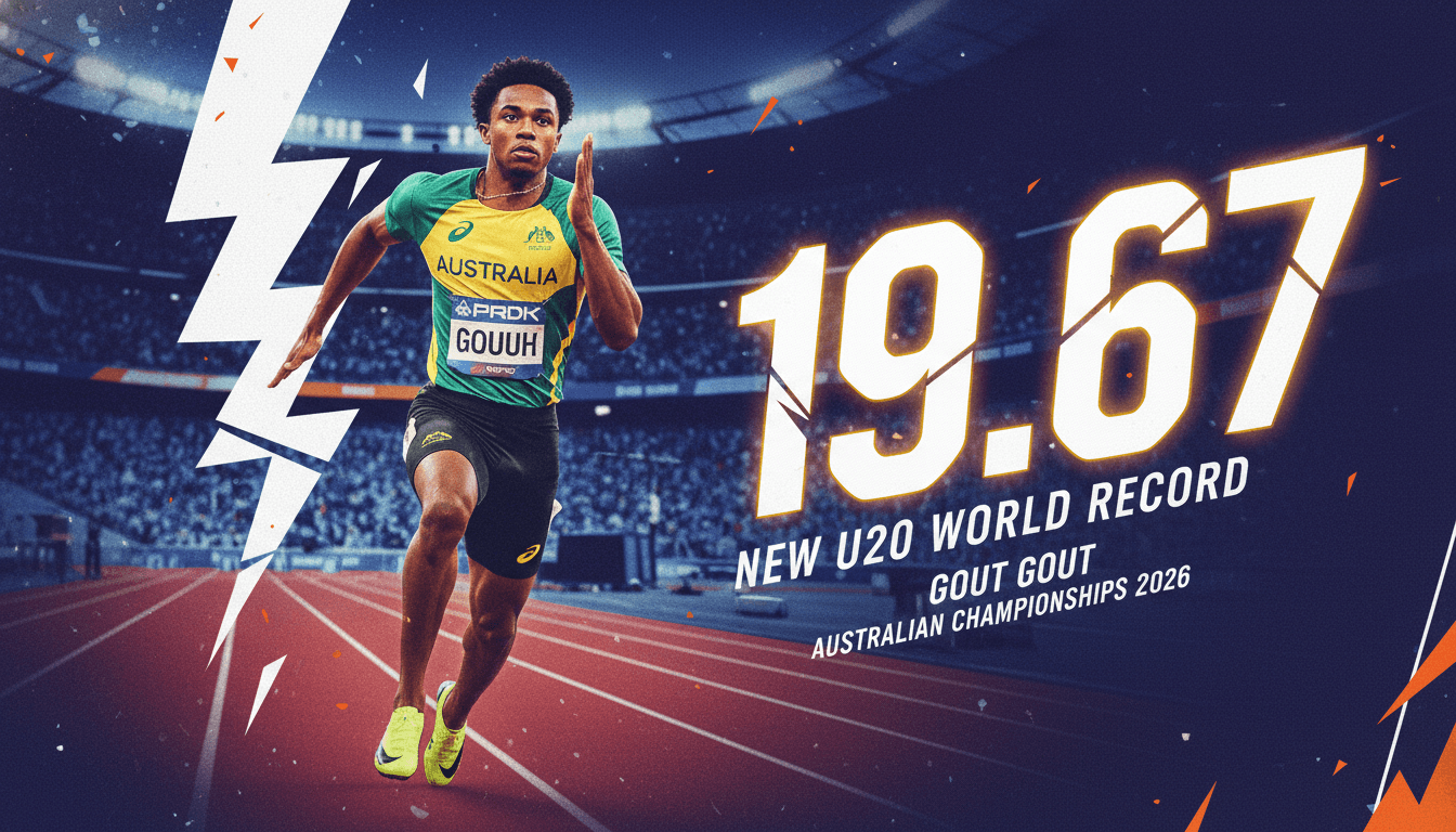Gout Gout Breaks Under-20 200-Metre World Record at Australian Championships