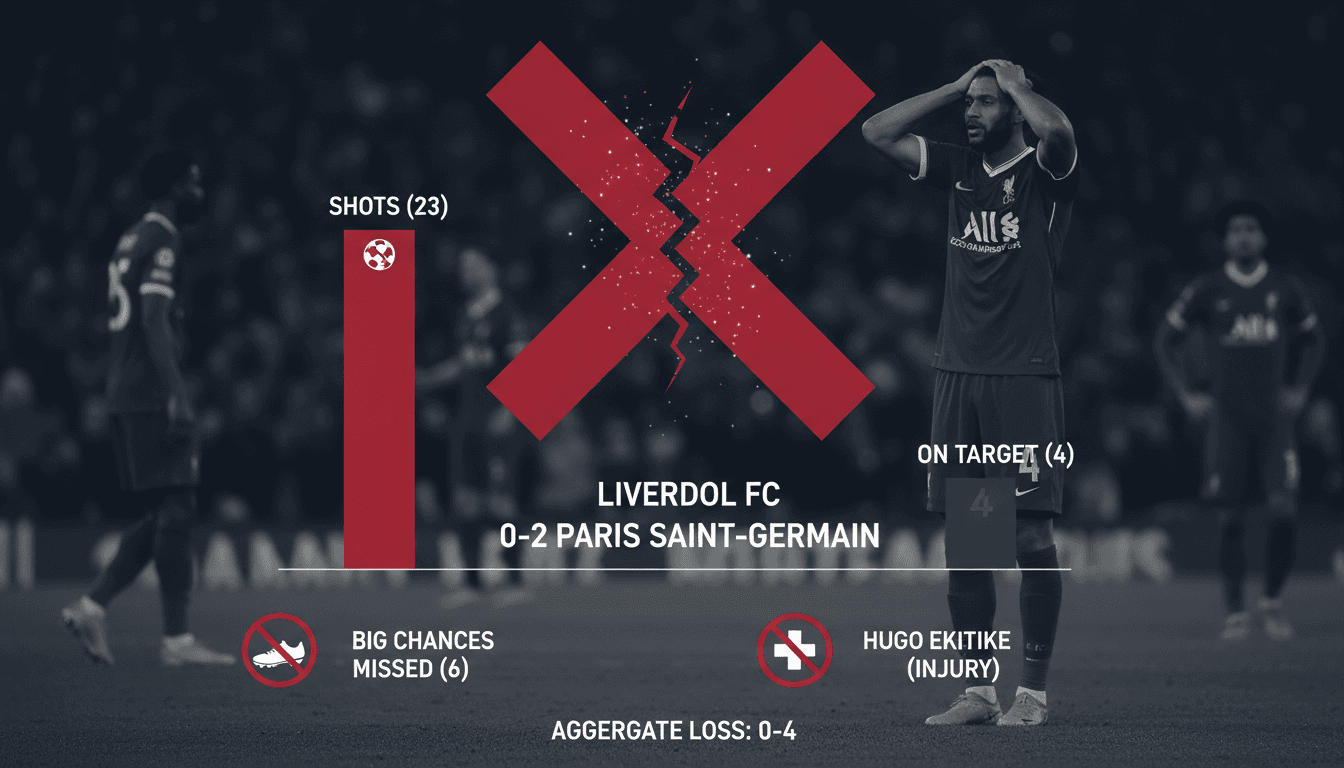 Liverpool FC Eliminated from UEFA Champions League by Paris Saint-Germain