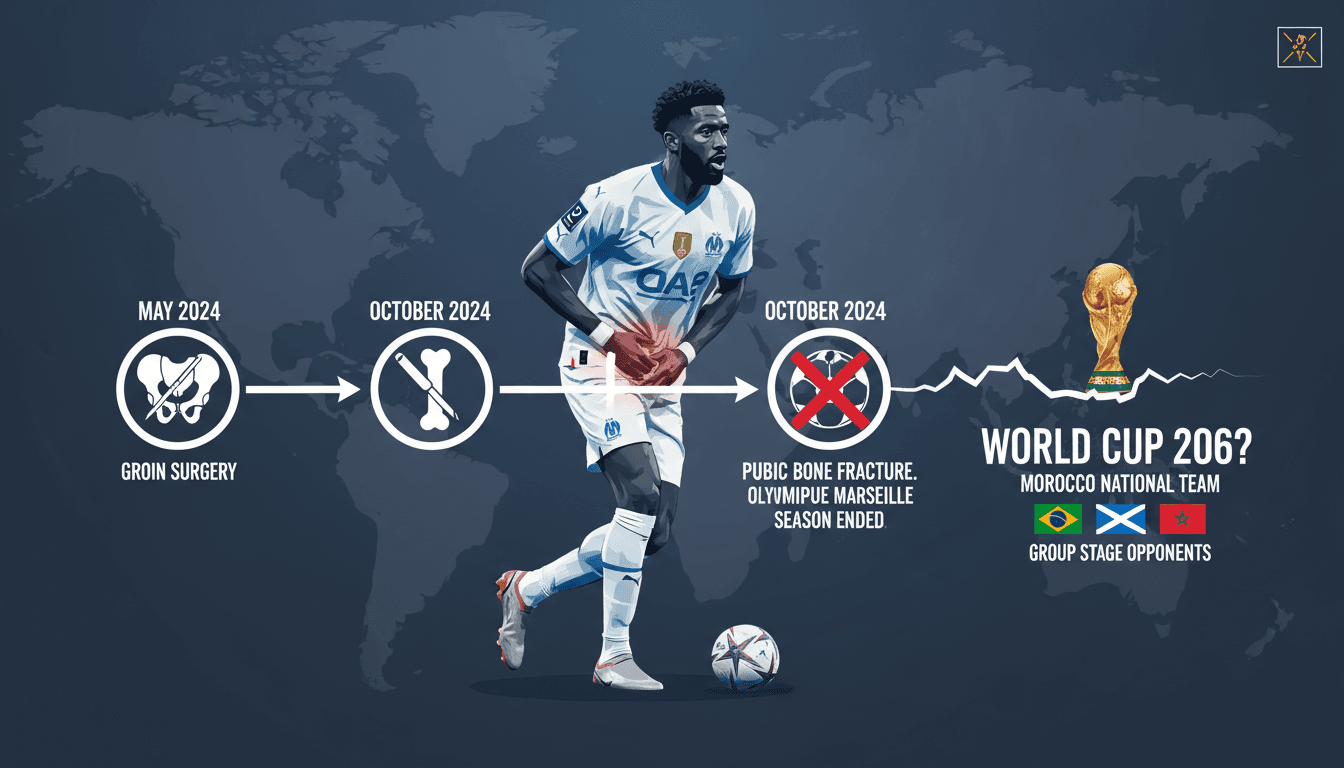 Nayef Aguerd's Injury Ends Olympique Marseille Season and Puts World Cup Participation in Doubt