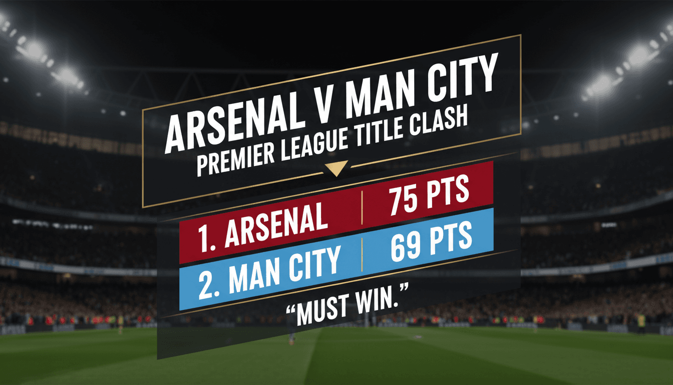 Mikel Arteta Asserts Arsenal Must Win Against Manchester City in Premier League Title Clash